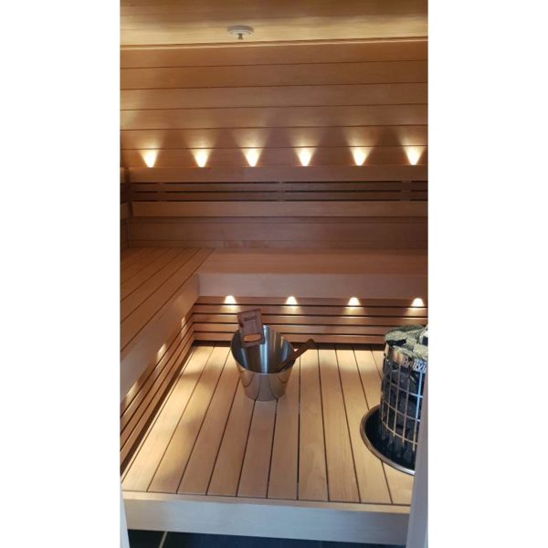 Löyly sauna France lambris en aulne 15x120 STS4 sauna sur mesure vente de sauna en Kit