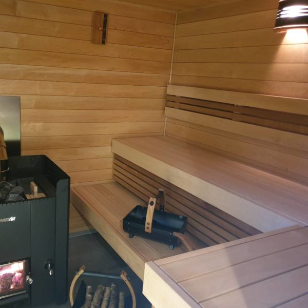 Löyly sauna France lambris sauna en aulne banquette de sauna aulne et aulne thermique sauna en kit sauna sur mesure